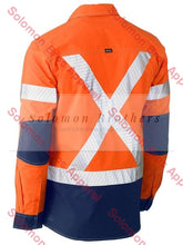 Load image into Gallery viewer, Bisley Flex & Move Two tone Hi Vis Stretch Utility Shirt - Long Sleeve - Solomon Brothers Apparel