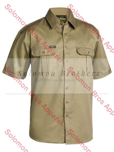 Bisley Original Cotton Drill Shirt S/s Khaki / Sm Workwear