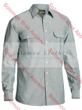 Load image into Gallery viewer, Bisley Oxford Shirt L/S - Solomon Brothers Apparel