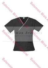 Load image into Gallery viewer, Contrast Ladies Scrub Top - Solomon Brothers Apparel