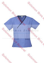 Load image into Gallery viewer, Contrast Ladies Scrub Top - Solomon Brothers Apparel