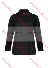 Load image into Gallery viewer, Crisp Chef Jacket Ladies Black / Xsm Jackets
