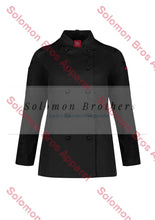 Load image into Gallery viewer, Crisp Chef Jacket Ladies Black / Xsm Jackets