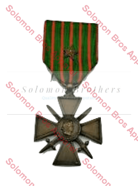 Croix de Guerre 1914-18 French - Solomon Brothers Apparel