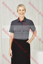 Load image into Gallery viewer, Easy Stretch Ladies Short Sleeve Blouse Plain - Solomon Brothers Apparel