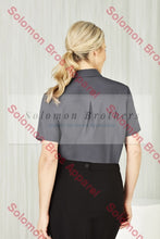 Load image into Gallery viewer, Easy Stretch Ladies Short Sleeve Blouse Plain - Solomon Brothers Apparel