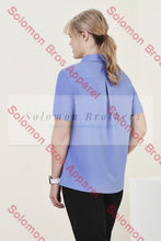 Load image into Gallery viewer, Easy Stretch Ladies Short Sleeve Blouse Plain - Solomon Brothers Apparel