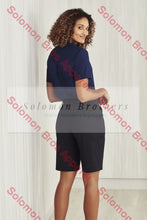 Load image into Gallery viewer, Easy Stretch Ladies Short Sleeve Blouse Plain - Solomon Brothers Apparel