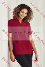 Load image into Gallery viewer, Easy Stretch Ladies Short Sleeve Tunic Plain - Solomon Brothers Apparel