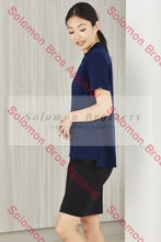 Load image into Gallery viewer, Easy Stretch Ladies Short Sleeve Tunic Plain - Solomon Brothers Apparel