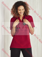 Load image into Gallery viewer, Easy Stretch Ladies Short Sleeve Tunic Plain - Solomon Brothers Apparel