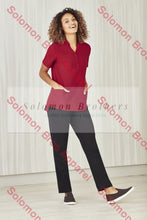 Load image into Gallery viewer, Easy Stretch Ladies Short Sleeve Tunic Plain - Solomon Brothers Apparel