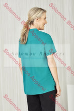 Load image into Gallery viewer, Easy Stretch Ladies Short Sleeve Tunic Plain - Solomon Brothers Apparel