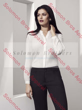 Load image into Gallery viewer, Elise Womens Plain Long Sleeve Blouse - Solomon Brothers Apparel