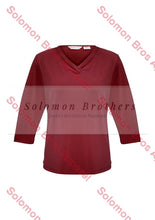 Load image into Gallery viewer, Emma Ladies 3/4 Sleeve Top - Solomon Brothers Apparel