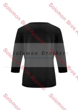 Load image into Gallery viewer, Emma Ladies 3/4 Sleeve Top - Solomon Brothers Apparel
