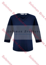 Load image into Gallery viewer, Emma Ladies 3/4 Sleeve Top - Solomon Brothers Apparel