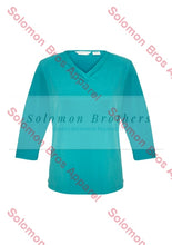 Load image into Gallery viewer, Emma Ladies 3/4 Sleeve Top - Solomon Brothers Apparel