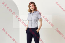 Load image into Gallery viewer, Gem Ladies Short Sleeve Blouse - Solomon Brothers Apparel
