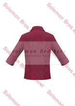 Load image into Gallery viewer, Haven Ladies 3/4 Sleeve Blouse Cherry - Solomon Brothers Apparel
