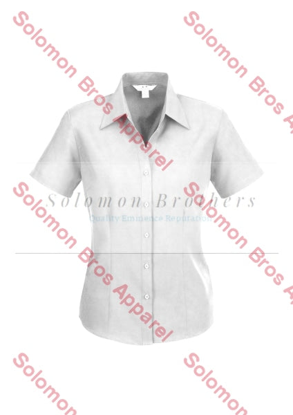 Haven Ladies Short Sleeve Blouse White - Solomon Brothers Apparel
