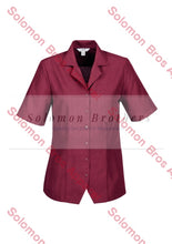 Load image into Gallery viewer, Haven Ladies Short Sleeve Overblouse Cherry - Solomon Brothers Apparel

