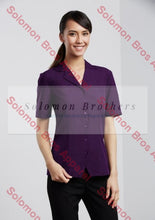 Load image into Gallery viewer, Haven Ladies Short Sleeve Overblouse - Solomon Brothers Apparel
