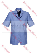 Load image into Gallery viewer, Haven Ladies Short Sleeve Overblouse Mid Blue - Solomon Brothers Apparel
