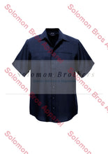 Load image into Gallery viewer, Haven Mens Short Sleeve Shirt Navy - Solomon Brothers Apparel
