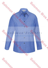 Load image into Gallery viewer, Heringbone Ladies Long Sleeve Blouse - Solomon Brothers Apparel