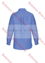 Load image into Gallery viewer, Heringbone Ladies Long Sleeve Blouse - Solomon Brothers Apparel