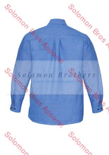 Load image into Gallery viewer, Heringbone Wrinkle Free Mens Long Sleeve Shirt - Solomon Brothers Apparel