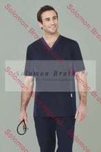 Load image into Gallery viewer, Mens Cotton Rich V-Neck Scrub Top - Solomon Brothers Apparel
