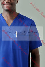 Load image into Gallery viewer, Mens Cotton Rich V-Neck Scrub Top Health & Beauty