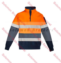 Load image into Gallery viewer, Mens Hi Vis 1/4 Zip Pullover - Hoop Taped - Solomon Brothers Apparel