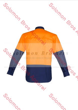 Load image into Gallery viewer, Mens Hi Vis Closed Front L/S Shirt - Solomon Brothers Apparel