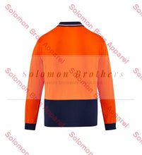 Load image into Gallery viewer, Mens Hi Vis Cotton L/S Polo - Solomon Brothers Apparel
