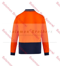 Load image into Gallery viewer, Mens Hi Vis Cotton L/S Polo - Solomon Brothers Apparel