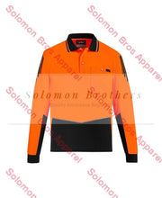 Load image into Gallery viewer, Mens Hi Vis Flux L/S Polo - Solomon Brothers Apparel
