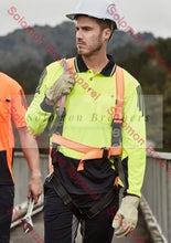 Load image into Gallery viewer, Mens Hi Vis Flux L/S Polo - Solomon Brothers Apparel