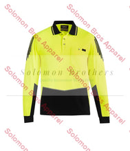Load image into Gallery viewer, Mens Hi Vis Flux L/S Polo - Solomon Brothers Apparel
