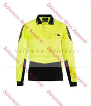 Load image into Gallery viewer, Mens Hi Vis Flux L/S Polo - Solomon Brothers Apparel