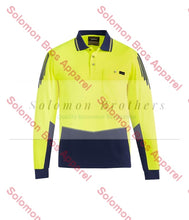 Load image into Gallery viewer, Mens Hi Vis Flux L/S Polo - Solomon Brothers Apparel