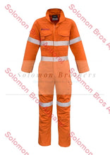 Load image into Gallery viewer, Mens Hi Vis Hoop Taped Red Flame Metatech Overall - Solomon Brothers Apparel