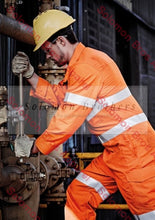 Load image into Gallery viewer, Mens Hi Vis Hoop Taped Red Flame Metatech Overall - Solomon Brothers Apparel