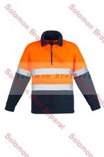 Load image into Gallery viewer, Mens Hi Vis Polar Fleece Half Zip Jumper - Hoop Taped - Solomon Brothers Apparel
