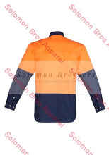 Load image into Gallery viewer, Mens Hi Vis Spliced Industrial L/S Shirt - Solomon Brothers Apparel