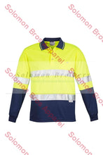 Load image into Gallery viewer, Mens Hi Vis Spliced L/S Hoop Taped Polo - Solomon Brothers Apparel