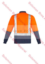 Load image into Gallery viewer, Mens Hi Vis Spliced L/S Shoulder Taped Polo - Solomon Brothers Apparel