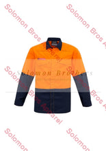 Load image into Gallery viewer, Mens Hi Vis Spliced Red Flame Metatech Shirt - Solomon Brothers Apparel
